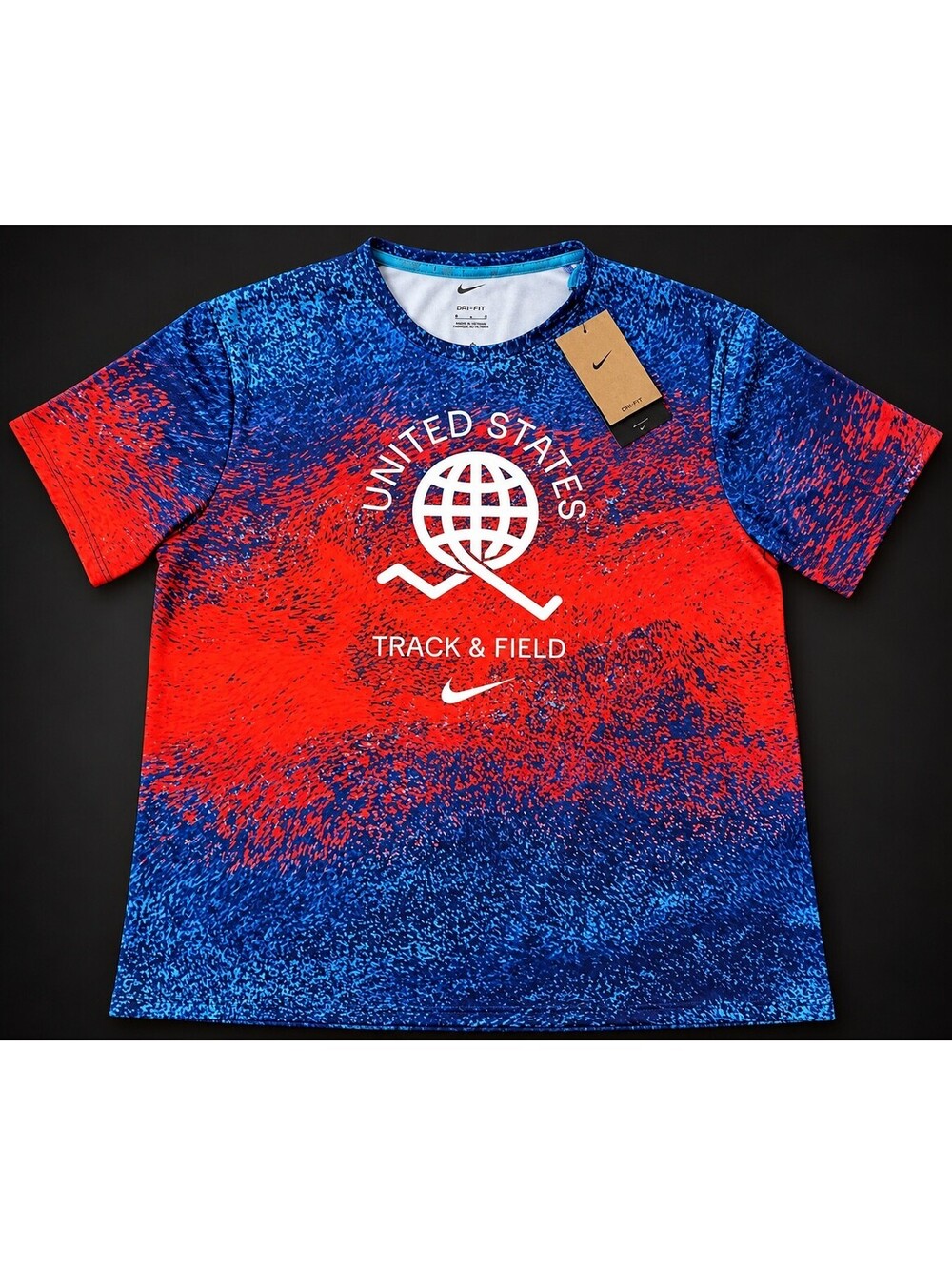Nike USA Miler Dri-FIT Track & Field Shirt Men's L NWT FJ3411-635
